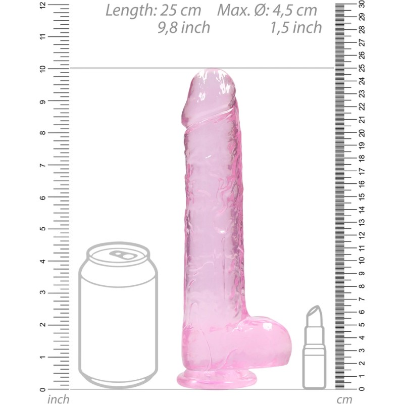 RealRock - Realistyczne dildo z jądrami 23 cm